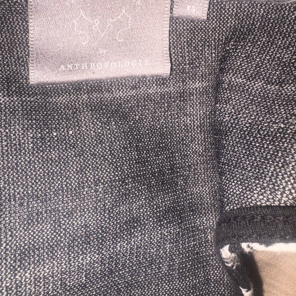2/$20 Anthropologie Black and White Patterned Blouse - Picture 7 of 7